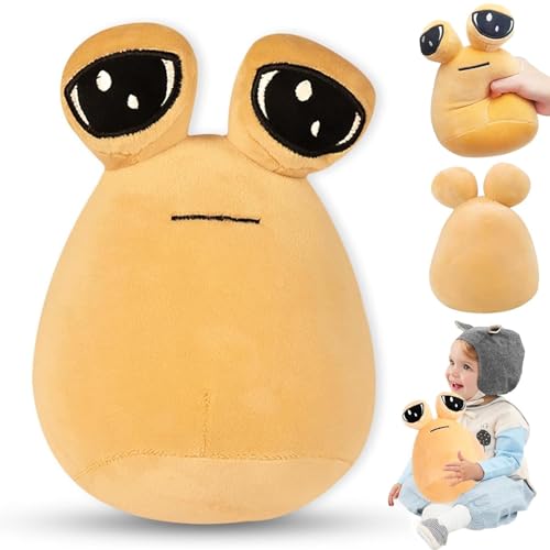 ZZRSYJ Animal Pou Doll,22cm Alien Pou Peluche Juguete de Pou Peluche Animal,Peluche Alien Pou,Alien Plushies,Peluche De Alien Pou,Alien para Peluches, para Regalos de cumpleaños de niños y niñas