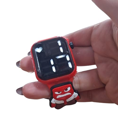 Relogio Led Touch Resiste A Agua Divertiamente Raiva Vermelho