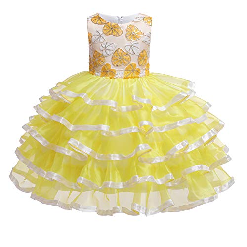 Costume de carnaval pour fille jaune 7-8 ans déguisement de fête