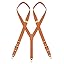 Brown/Brown Leather Clips