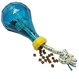 Our Pets IQ Treat Tug & Activity Puzzle Toy - Interactive Rope Toy for Dogs With Treats or Dry Food - Medium 7.5'