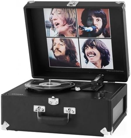 Crosley The Beatles Let It Be Anthology - Tocadiscos portátil con...