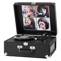 Bluetooth Connectivity: Easily pair this portable record player with a Bluetooth speaker or stream music through the turntable's built-in speakers. The aux input, headphone jack & RCA output allow you to hook up to a receiver or powered external spea...