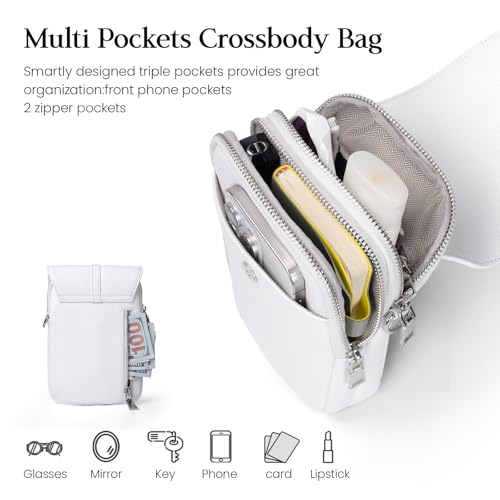 Image of befen Genuine Leather Small Crossbody Bags for Women Cell Phone Purse