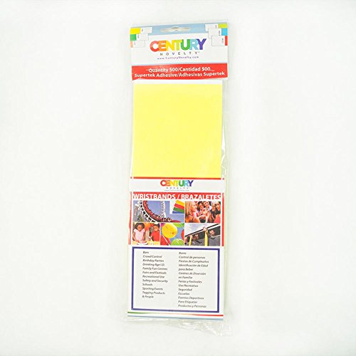 500 Yellow Tyvek Security Wristbands