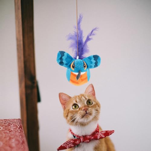 Jouet interactif pour chat avec ailes mobiles et son d'oiseau
