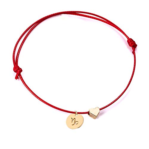 Ailiessy Love Heart Friendship Bracelet Bangle Handmade Braided Rope 12 Zodiac Constellation Bracelet For Women Girls(Capricorn) #TOP13