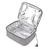 Portable Food Warmer Lunch Box, USB Charging Heated Lunch Box Oxford Cloth Mini Oven Food Warmer for Office Travel Gym