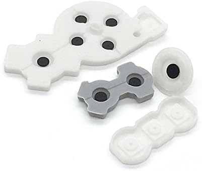 Replacement Set Right Conductive Rubber Adhesive Button Silicone Pads Buttons for Wii