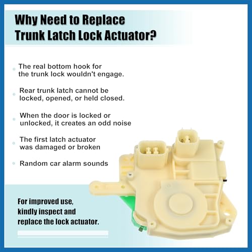 Image of Rear Tailgate Boot Lock Latch Catch Actuator Replacement Fit for Honda CRV 2001-2006 No.72115S5AA01 - Pack of 1 Item Replacement