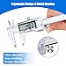 Digital Caliper Measuring Tool,Caliper Measuring Tool with Stainless Steel, Micrometer Dial Vernier Caliper Digital,Large LCD Screen, IP54 Splash Proof, Auto-Off Feature,6 Inch/150mm Caliper Tool