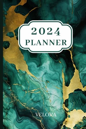 VELORA 2024 Planner: Jadea – Weekly & Monthly Calendar Notebook For Women, Jan. 2024 - Dec. 2024, With Goals, To Do Lists & Daily Routines, 6" X 9" ... Your Efficiency with VELORA Planners 2024)