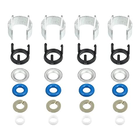 X AUTOHAUX 4 Set Fuel Injector Seal Repair O-Ring Kit Cover