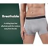 AIRCUTE Men Urine Incontinence Underwear Fly Front Opening Absorbent Leak Proof Boxer Briefs for Leakage Dribbles (Small, Black)