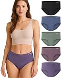 Gladbecke Damen Unterwäsche: Unterhosen aus Bambus Viskose (5er Pack)- 94% Bambusviskose & 6% Elasthan - Extrem Weich, Atmungsaktiv & Bequem, Etikettfrei