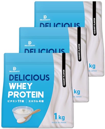 デリシャスフィット プロテイン ホエイ 3kg ヨーグルト風味 国内製造 ビタミン11種 ミネラル4種