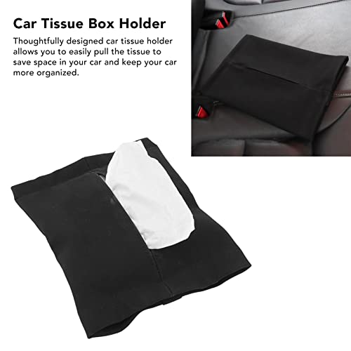 Caixa de lenços de carro, caixa de lenços de viseira de sol para assento traseiro, estojo de lenços