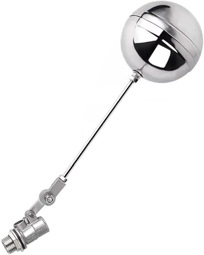 304 Stainless Steel Adjustable Float Valve for Water Tank - 1/2", 3/4", 1" - Automatic Water Level Control(1/2inch)