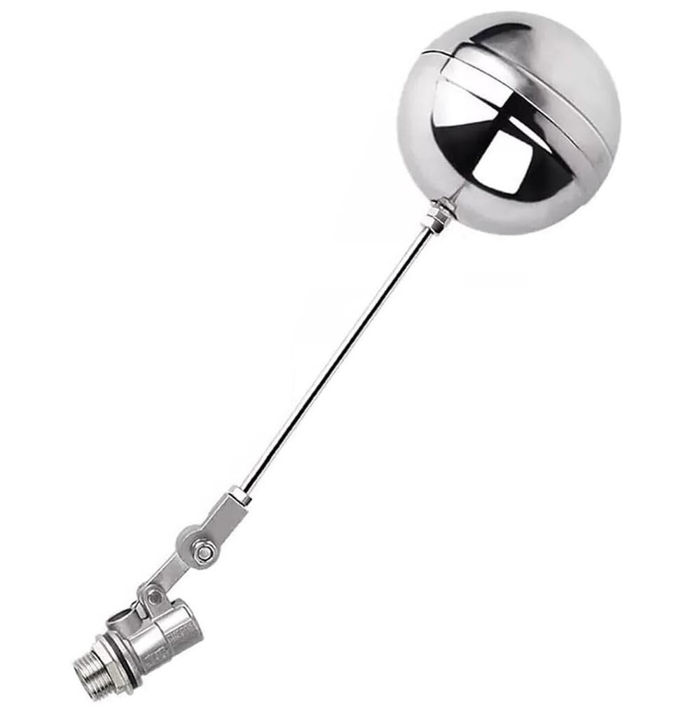 Shiketong One Color 304 Sus Adjustable Float Valve For Water Tank - Automatic Water Level Control, 1/2Inch, 3/4Inch, 1Inch(1/2Inch)