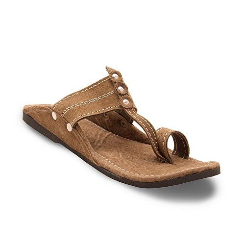 AR Men Boy Rajasthani Jaipuri Handmade Ethnic Mojri Chappal Casual Sandal - Size 8 UK Tan (B075LZYBGQ) Amazon Price History, Amazon Price Tracker