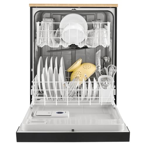 Whirlpool WDP370PAHB Portable Full Console Tall Tub Black Dishwasher