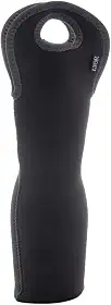 LYOR - Bolsa Térmica em Neoprene Para 1 Garrafa de Vinho Preta 39 x 12Cm