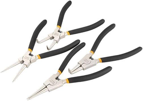4pcs Internal External Retaining Clips Snap Ring Circlip Pliers Set