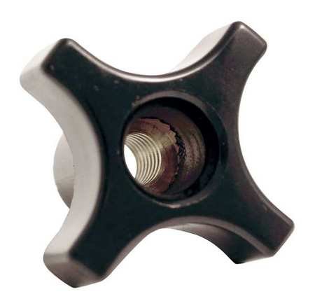 Four Prong Knob, 2, 3/8-16X1/2 Thru