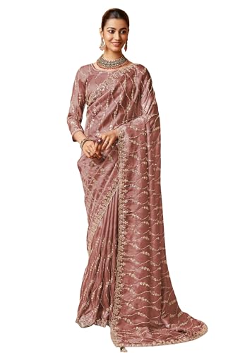 Sari en tissu de soie femme 15793 idéal pour briller lors des mariages