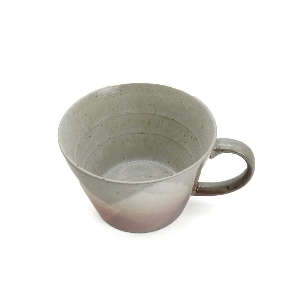 Japanese Soup Mag Cup, silver foil Red, Kutani Japanese Soup Mag Cup, silver foil Red, Kutani