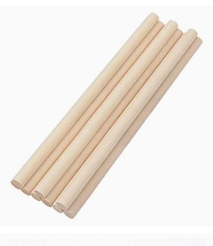Royal Global 12 inch (1 feet) Wooden Dowel Rod Smooth Finish Round Wood Stick for Wall Hanging Macramé Plant Hanger Tapestries Home Décor Art & Craft DIY Projects. (12" (10 pc))-image-41