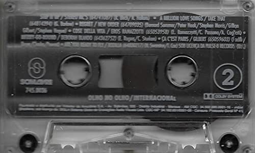 Fita Cassete K7 Novela Olho no Olho Internacional - 1993