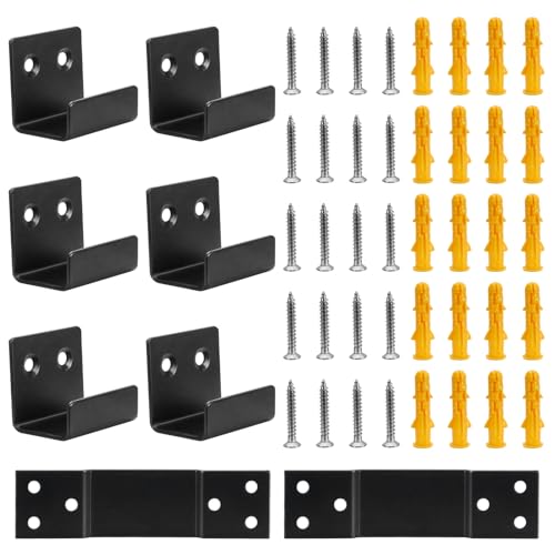 Modixun Movable Mirror Clips for Wall Mounting, Stainless Steel Heavy Mirror Hangers Hanging Hardware Kit, Picture Frame Wall Mount Bracket Holder, 6Pack (23mm Width)