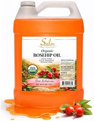 64 FL.OZ- 100% Pure Certified Organic Unrefined Extra Virgin Rosehip Oil