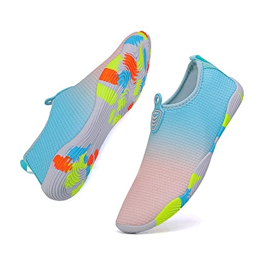 Image of Vsufim Quick-Dry Water Sports Barefoot Shoes Aqua Socks for Swim Beach Pool Surf Yoga for Women Men