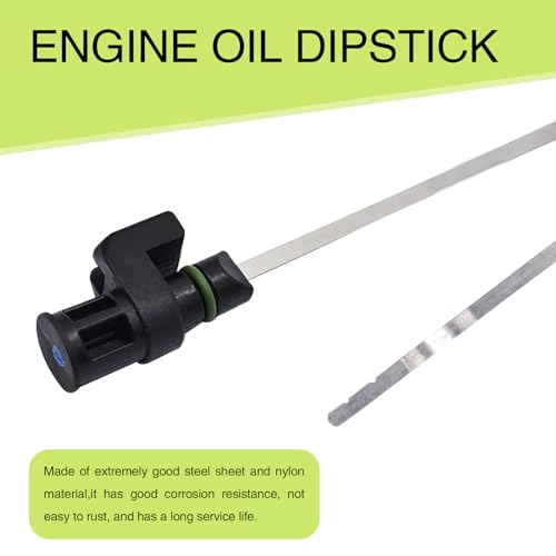 dawfall 1 PC Car Transmission Dipstick, Waterproof Metal Vehicle Engine Oil Level Indicator Dip Gauge Replacement, Universal Automotive Measuring Tool Accessories for Truck SUV Car (Black)