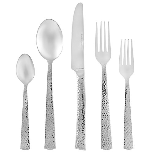 Italian Collection 40-Piece Premium Surgical Stainless Steel Silverware Flatware Set 18/10, Service for 8, 24K Gold-Plated Hostess Serving Set (Borgata)