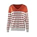 SHOBDW Separación Mujer Camiseta Manga Larga Labor de Retazos Blusa Tops otoño...