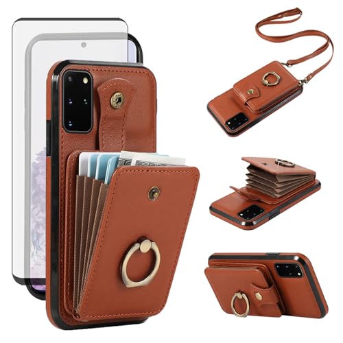 Étui de téléphone pour Samsung Galaxy S20 Plus anti-rayures avec porte-carte