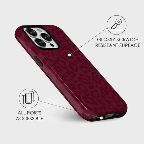 Coque de luxe iPhone 13 Pro imprimé guépard en silicone