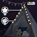Imagen de SpielwerkŽ Tipi Infantil Tienda de Campańa Nińos Infantil 3 Cojines 130x130x160cm Luces 20 LED's Alfombra Carpa Juegos Navidad Gris