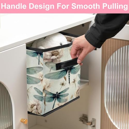 Paniers de rangement pliables libellule pour étagère armoire - 6