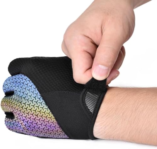 Luvas de ciclismo Luvas de ciclismo para uso externo à prova de choque para passeios noturnos com te