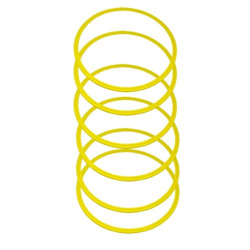 BlueDot Trading Agility & Speed Rings (6 Pieces), Yellow