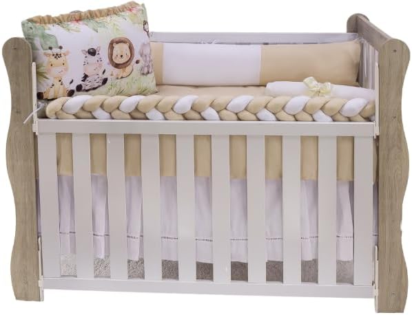 Kit De Berço Americano E Nacional Sublimado Com 10 Peças (Florest...