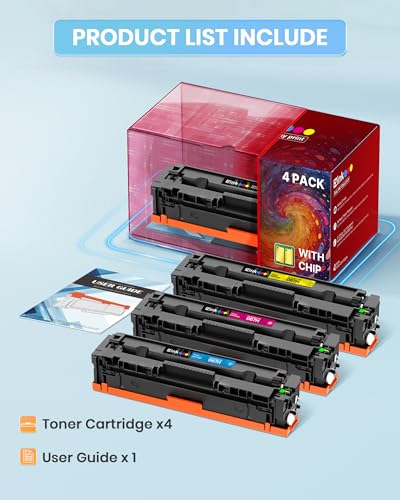 Image of E-Z Ink 067H 067 Toner Cartridge with Chip Compatible for Canon 067H Toner Cartridge Set High Yield Cartridge 067 for Canon imageCLASS MF656Cdw MF654Cdw LBP632Cdw MF653Cdw Printer (BCMY, 4 Pack)