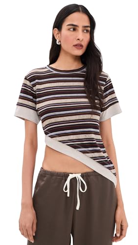 Lioness Womens Apex Tee Vintage Stripe M