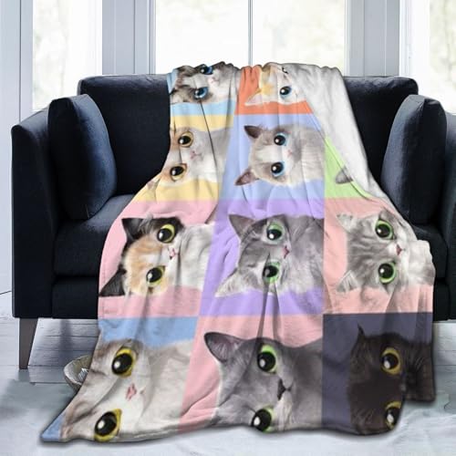 猫 8 掛け布団 敷き毛布 フランネル 吸湿発熱 タオルケット肌触り 軽く柔らかい 静電気防止 ふわふわ 両面使え 四季通用 子供用 寝具 抗菌防臭エアコン毛布