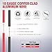 Nilight 100FT 18AWG Copper Clad Aluminum Wire 18/2 Gauge Red Black CCA Electrical Cable 2 Conductor Parallel 12V/24V DC Flexible Extension Cords for Car Audio Radio Speaker Amplifier