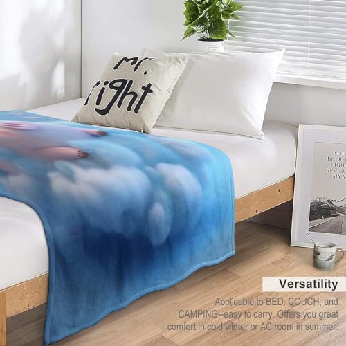Couverture polaire flannel cochon mignon pour améliorer le sommeil - 6